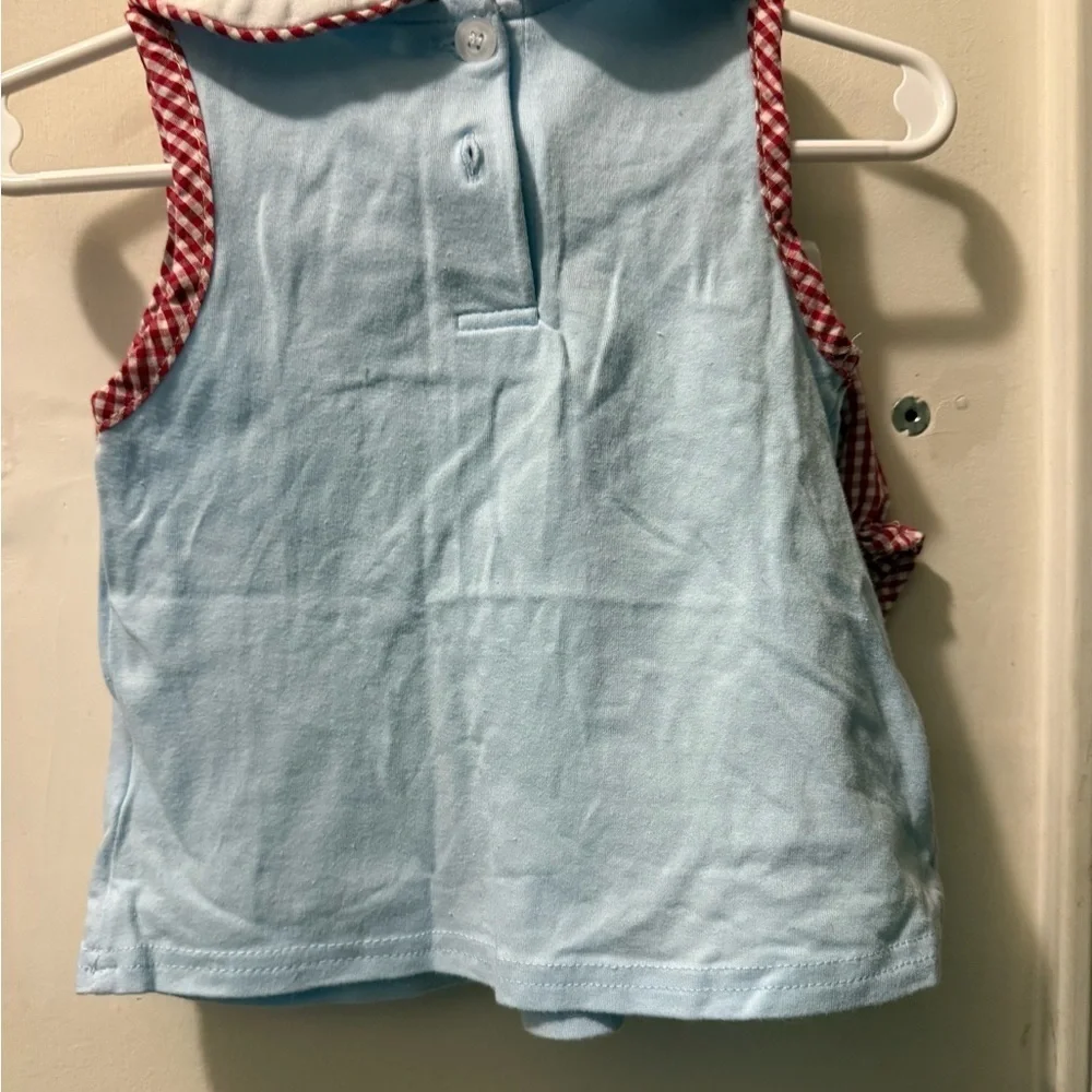 Stitchy Fish Cutie to the Core Applique Diaper Set